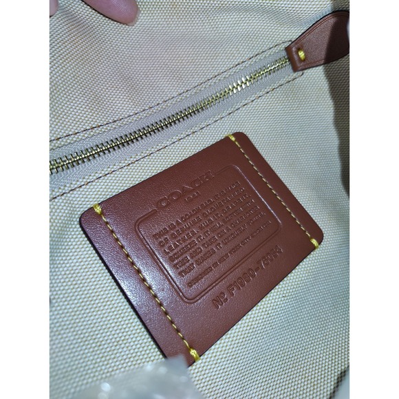 Coach Black Apple Print Leather Rogue 25 - Picture 6 of 8